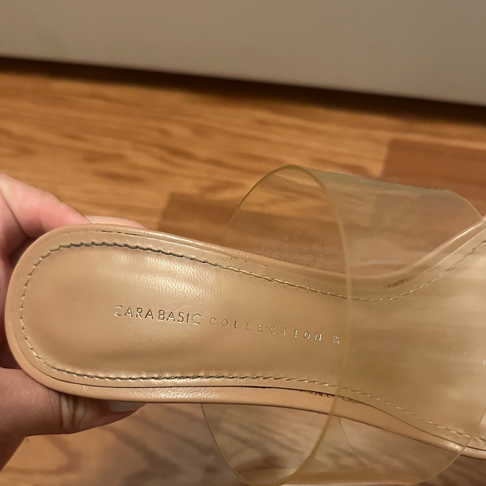 Clear Strap Nude Heeled Sandal - Women - Picture 4 of 6